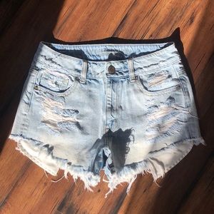 American Eagle high waisted denim shorts